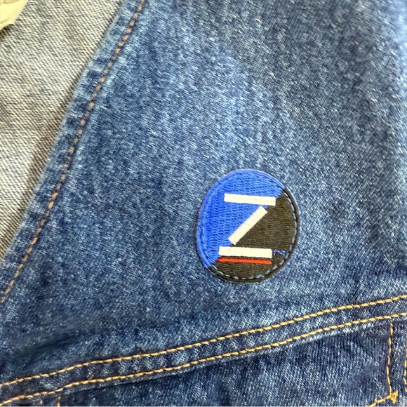 Vintage International Denim Vest size M preowned - Picture 4 of 7